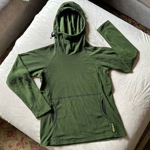 Melanzana Microgrid Hoodie Green Small